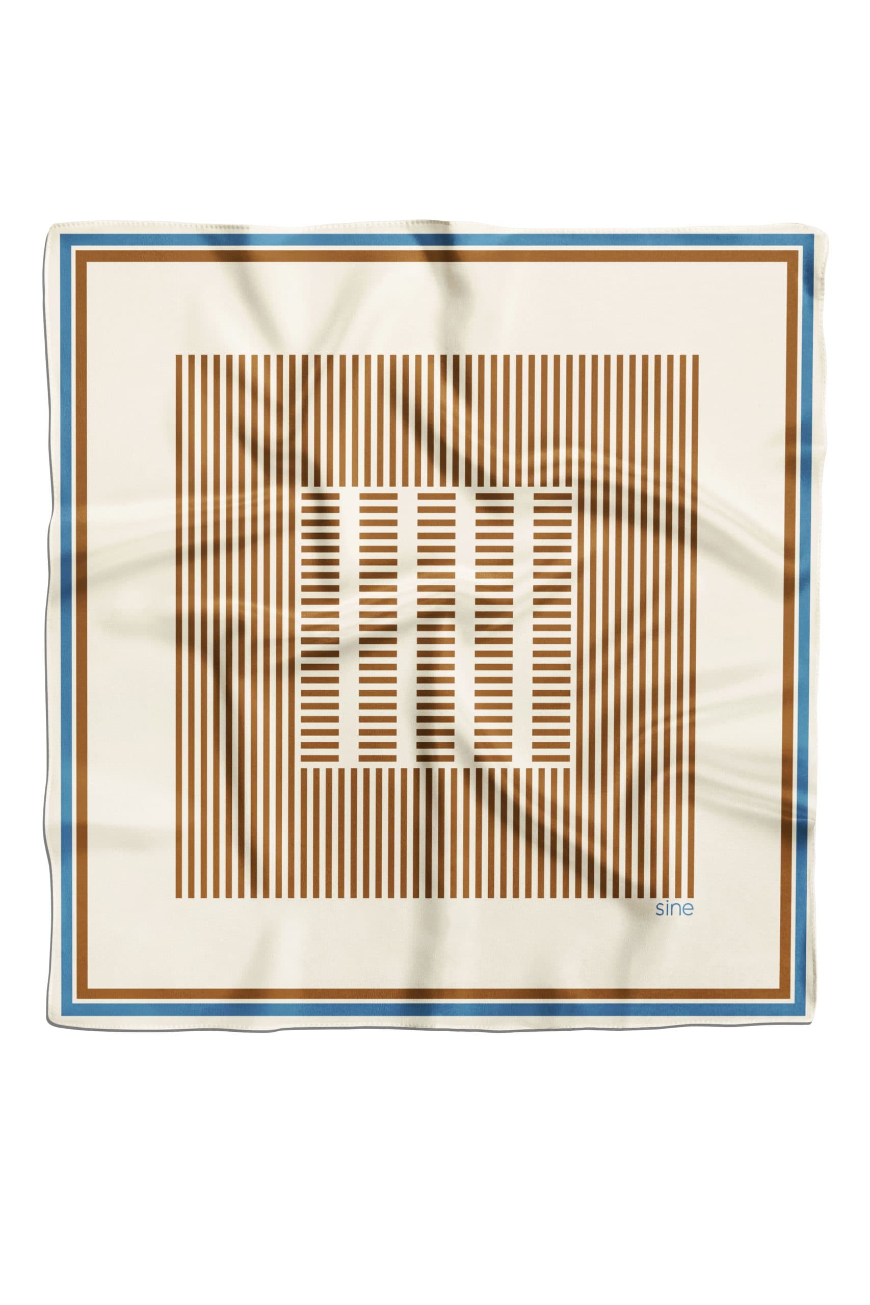 Jedwabna apaszka dwustronna 90 cm | Geometria 001