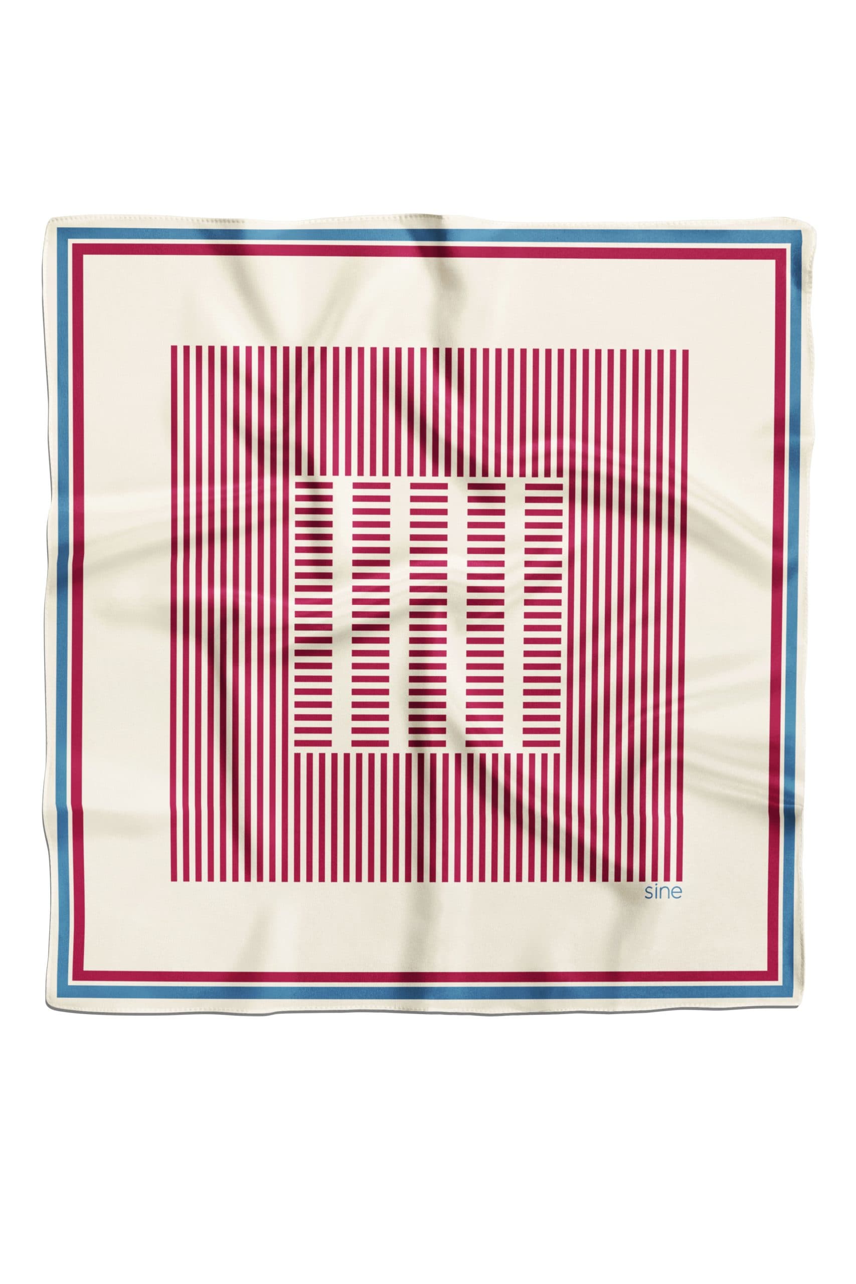 Jedwabna apaszka dwustronna 90 cm | Geometria 001