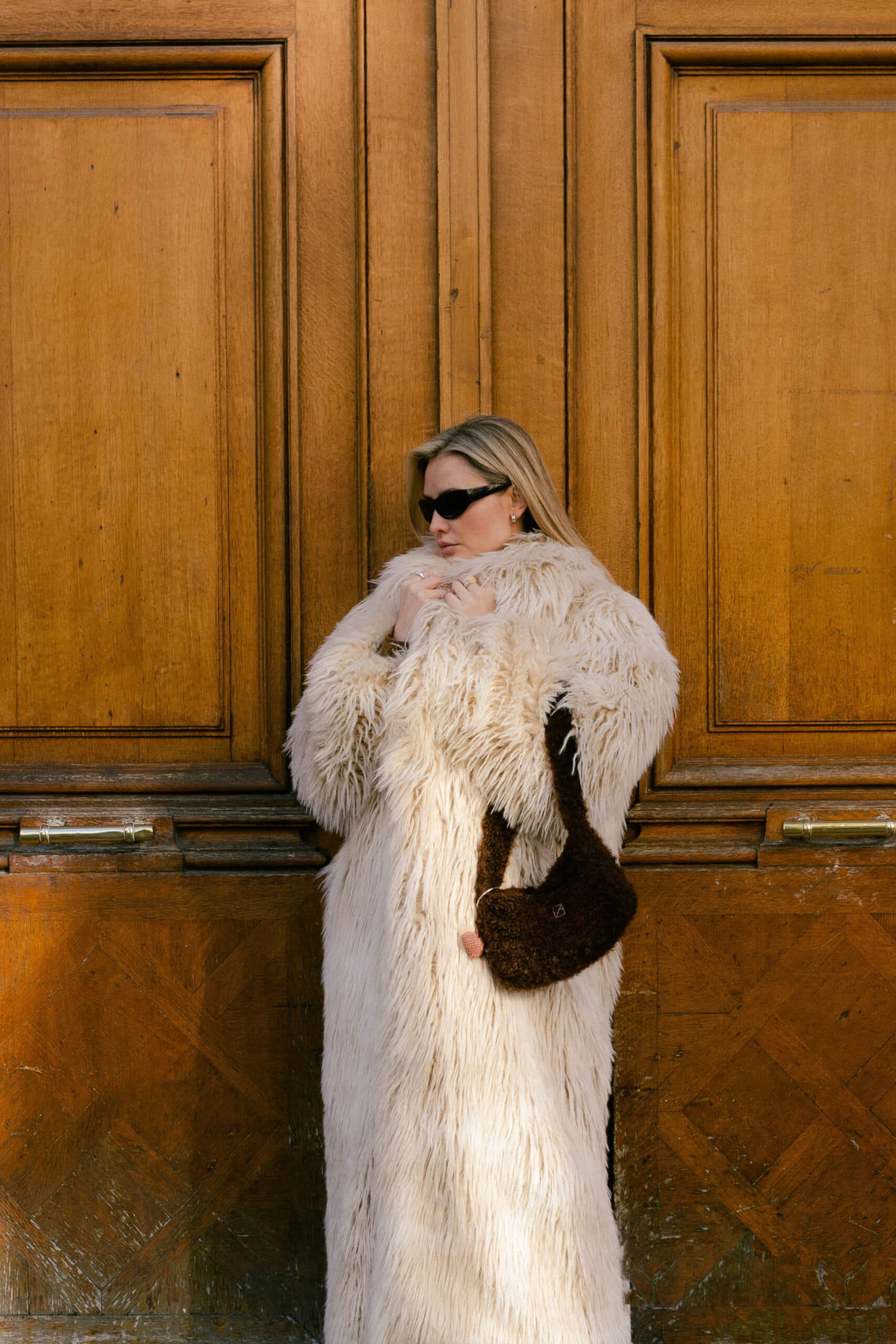 Jedwabna torebka Sine Silk BROWN