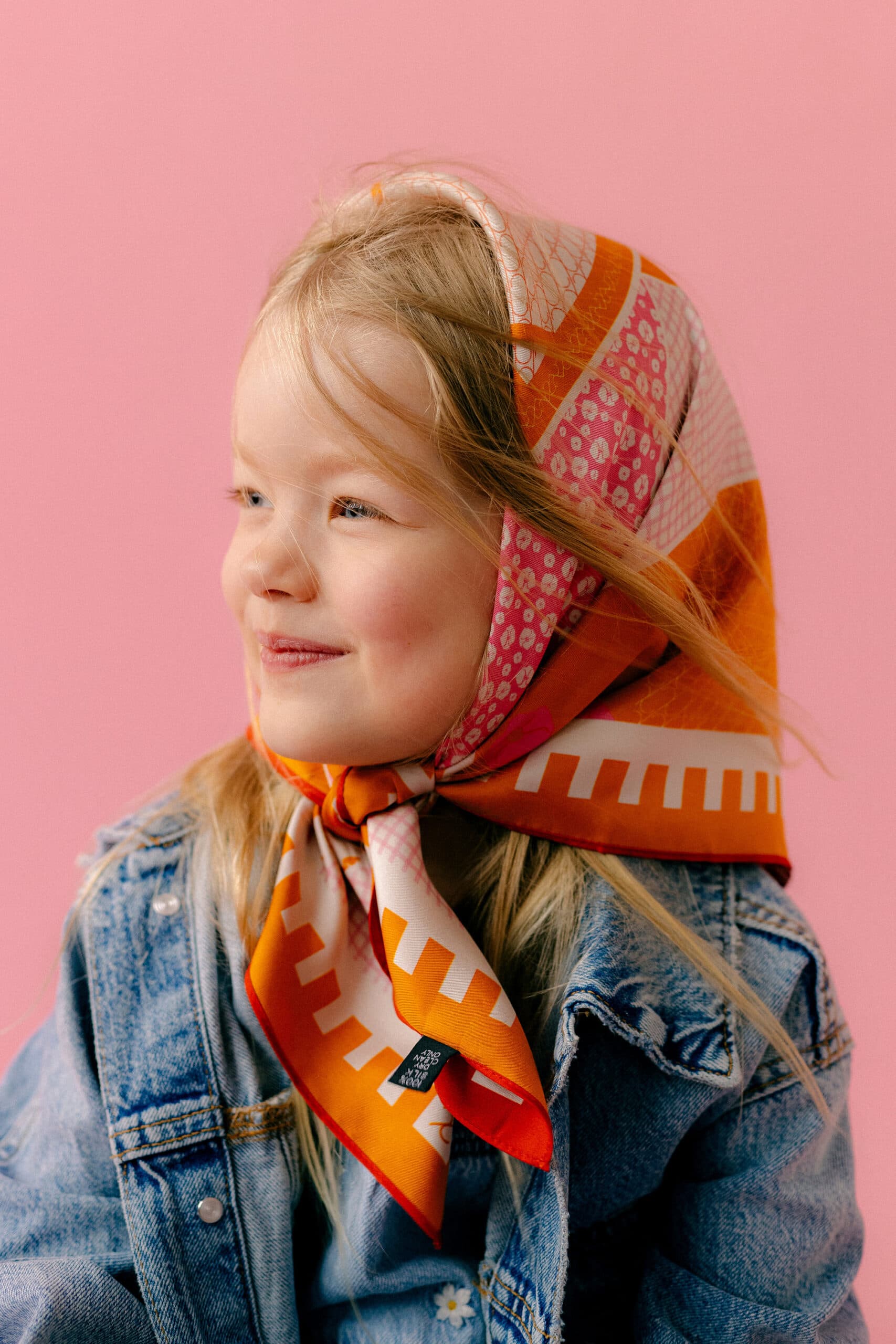 Jedwabna apaszka dwustronna 53 cm | PATCHWORK