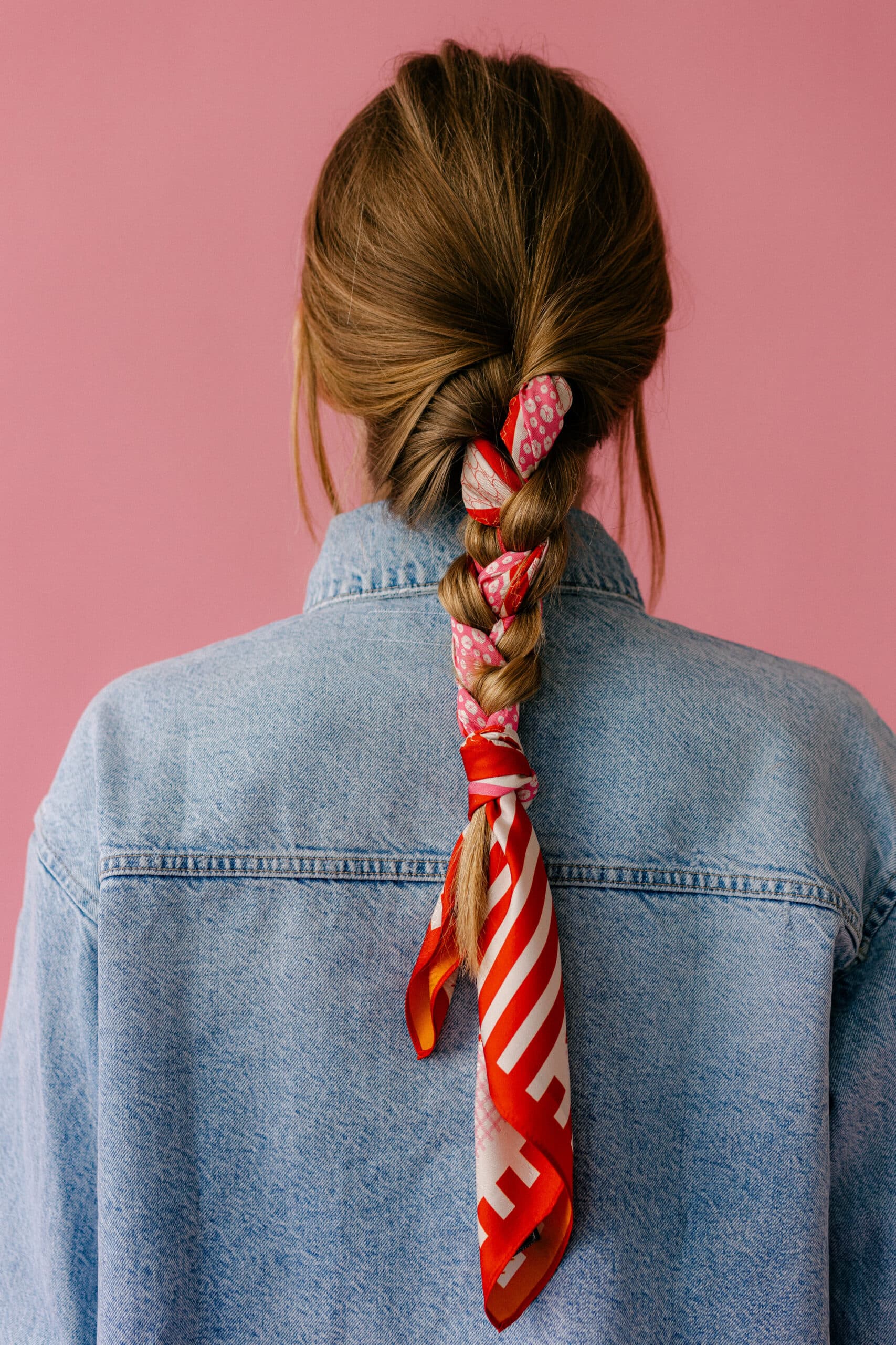 Jedwabna apaszka dwustronna 65 cm | PATCHWORK