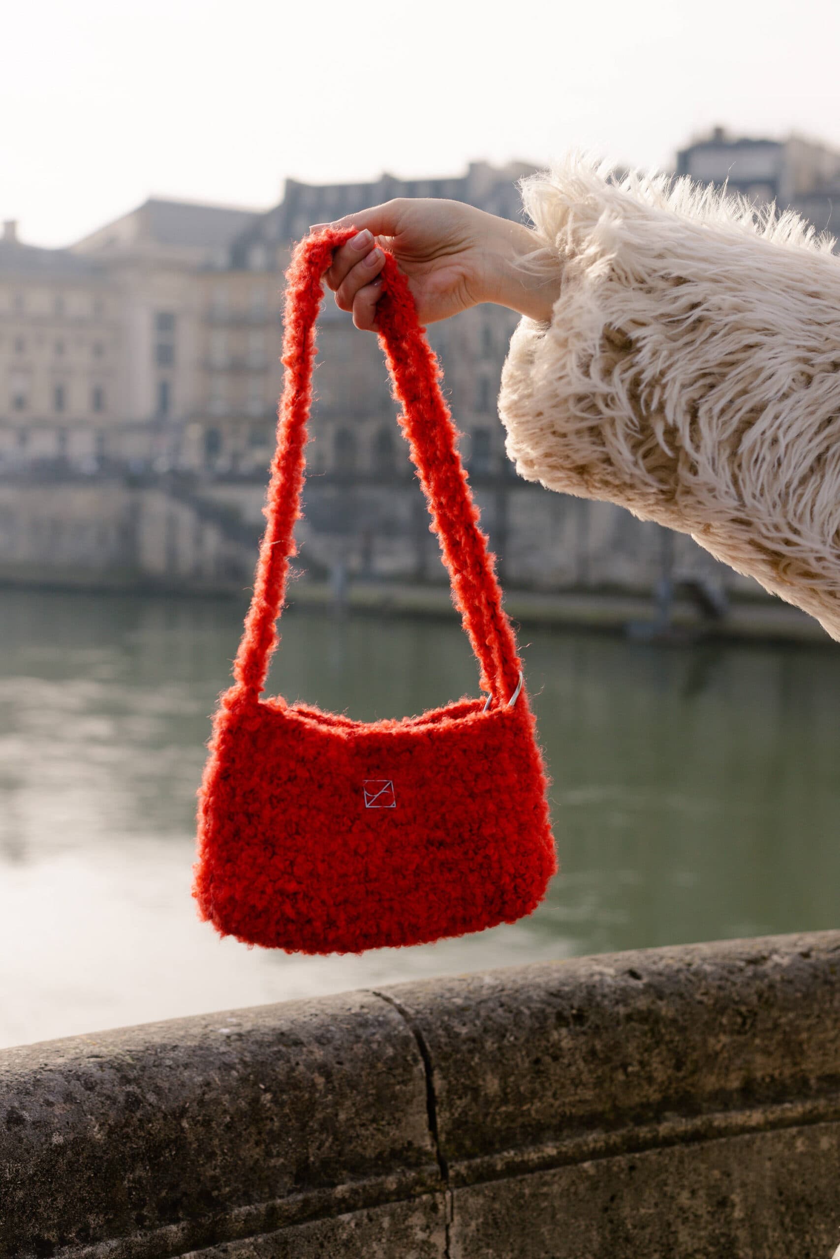 Jedwabna torebka Sine Silk RED