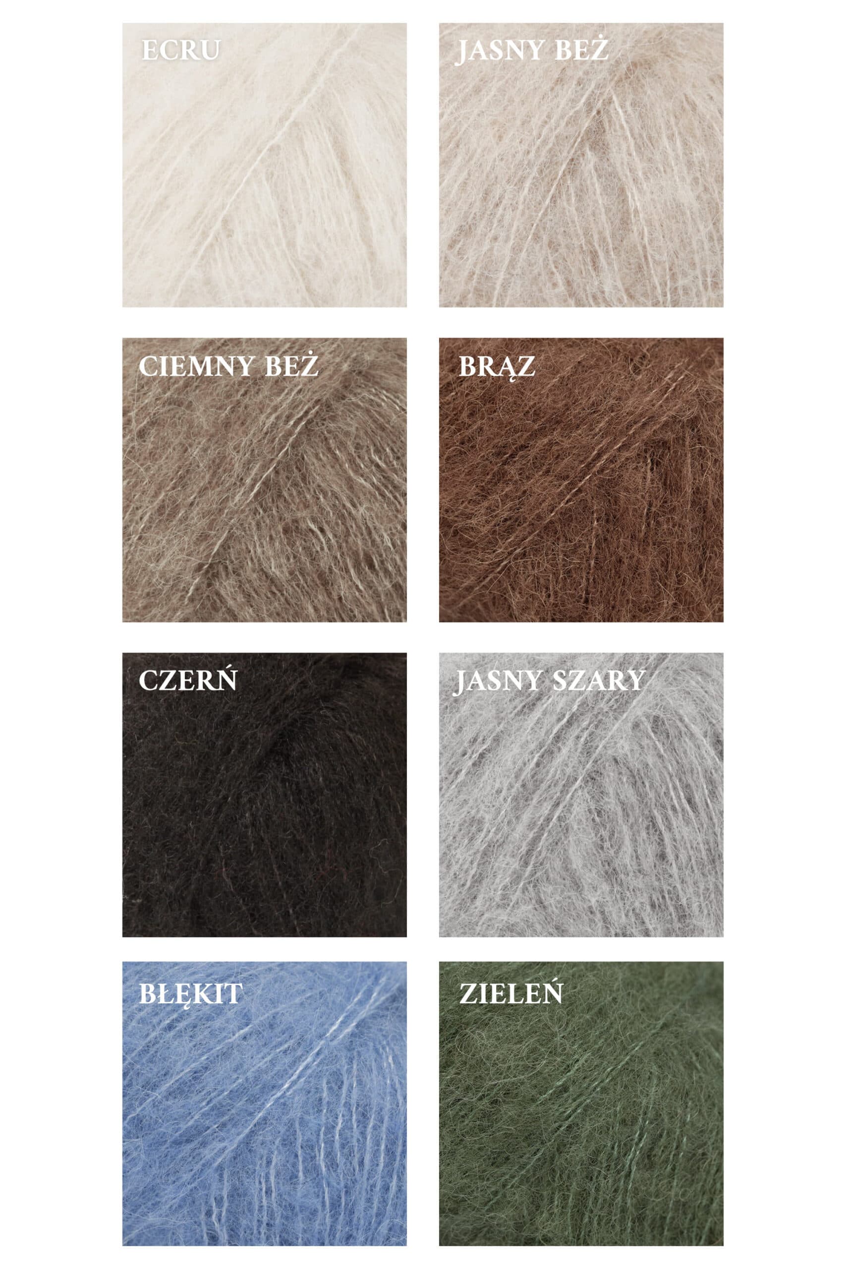 Opaska Jedwab & Alpaka - różne kolory