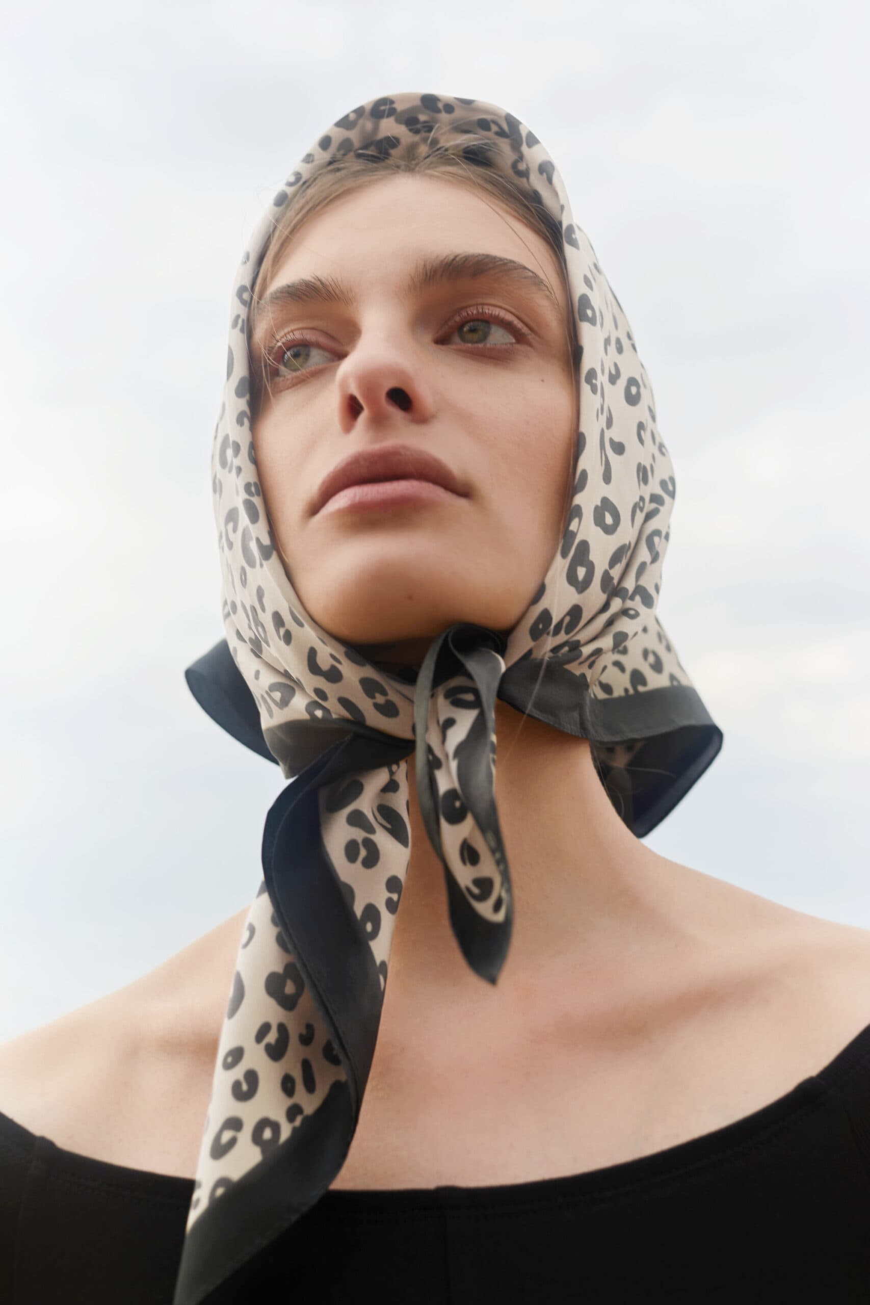 Jedwabna apaszka 65 cm | MOTYW ZWIERZĘCY